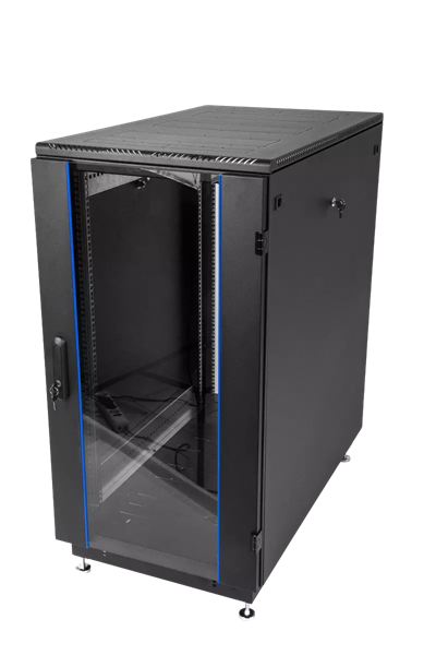 ЦМО Шкаф телекоммуникационный напольный 18U (600x800) дверь стекло, цвет чёрный (ШТК-М-18.6.8-1ААА-9005)