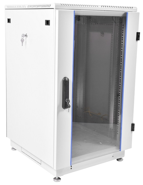 ЦМО Шкаф телекоммуникационный напольный 18U (600x600) дверь стекло, цвет чёрный