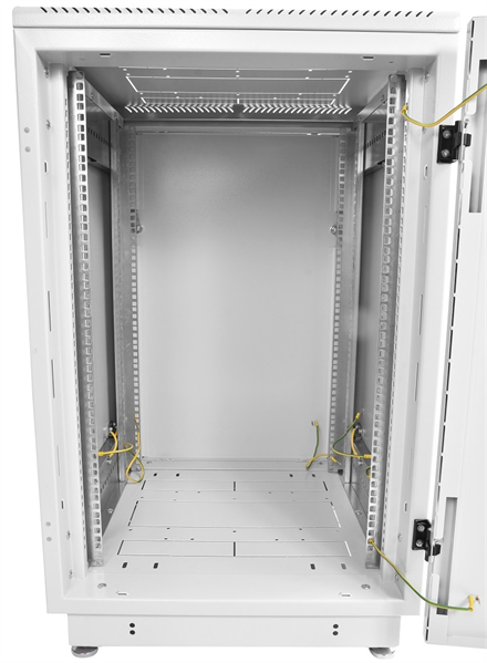 ЦМО Шкаф телекоммуникационный напольный 18U (600x600) дверь стекло, цвет чёрный арт. ШТК-М-18.6.6-1ААА-9005