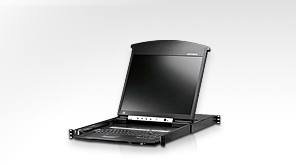 КВМ консоль ATEN 19" 1-Local/Remote Share Access 8-Port Multi-Interface Cat 5 Dual Rail LCD KVM over IP switch