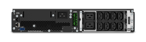 Источник бесперебойного питания мощностью 2200ВА для серверных систем APC Smart-UPS SRT RM, 2200VA/1980W, On-Line, Extended-run, Rack 2U, Out: 8xC13 2xC19, Black, 1 year warranty