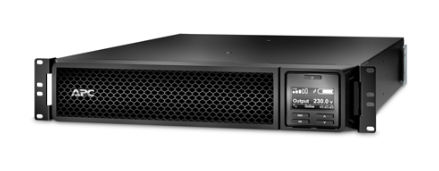 Источник бесперебойного питания мощностью 2200ВА для серверных систем APC Smart-UPS SRT RM, 2200VA/1980W, On-Line, Extended-run, Rack 2U, Out: 8xC13 2xC19, Black, 1 year warranty