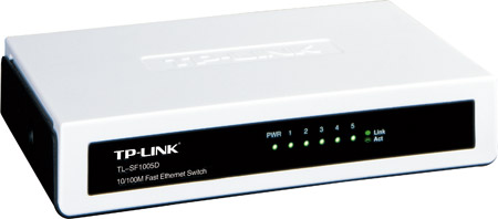 коммутатор TP-Link TL-SF1005D, 5-Port 10/100 Mbps Desktop Switch