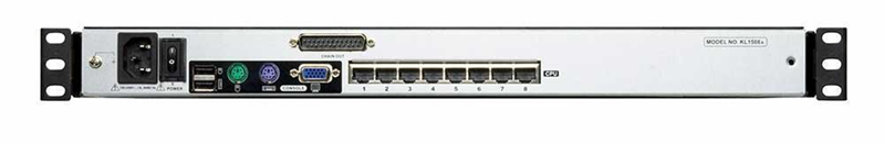 ATEN 8P CAT-5 HIGH DENSITY DUAL RAIL LCD KVM. арт. KL1508AM-AXA-RG