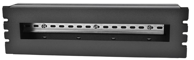 ЦМО 19 панель с DIN-рейкой PS-3U, цвет черный арт. КП-АВ-9005