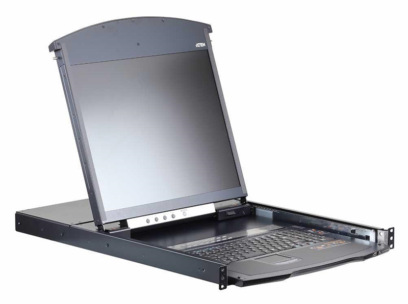 ATEN 1L/1R 16p C5 D.Rail LCD KVM over IP SW арт. KL1116VN-AXA-RG