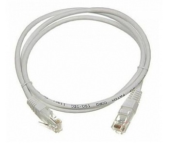 Патч-корд LANMASTER LSZH UTP кат.5e, 0.5 м, серый арт. LAN-PC45/U5E-0.5-GY