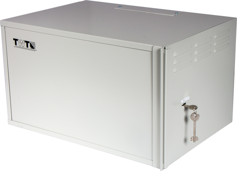 Шкаф антивандальный пенального типа, 6U 560x400 мм, серый LANMASTER арт. TWT-CBWSF-6U-6x4-GY