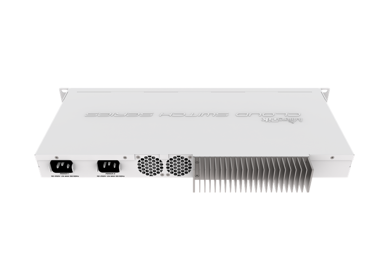 Коммутатор MikroTik Cloud Router Switch 317-1G-16S+RM with 800MHz CPU, 1GB RAM, 1xGigabit LAN, 16xSFP+ cages, RouterOS L6 or SwitchOS (dual boot), passive cooling 1U rackmount enclosure, Dual redundant PSU