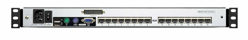 ATEN 16P CAT-5 HIGH DENSITY DUAL RAIL LCD KVM арт. KL1516AM-AXA-RG