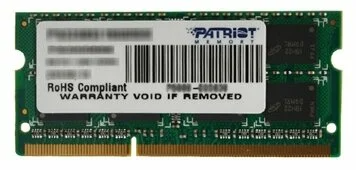 Patriot DDR3 8GB 1600MHz SO-DIMM SINGLE 1*8GB CL11 11-11-11 1.5V арт. PSD38G16002S