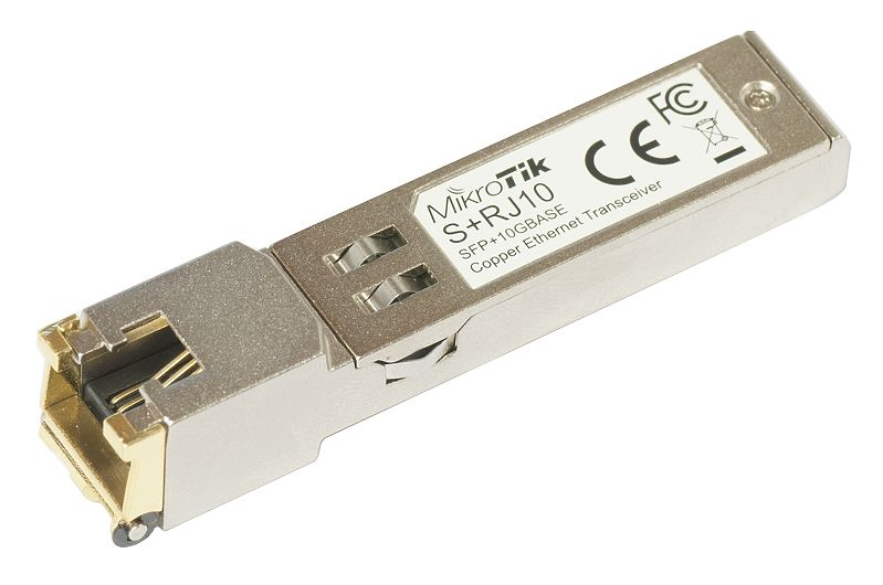 MikroTik S+RJ10 Модуль SFP+ RJ45, 10/100/1000M/2.5G/5G/10G