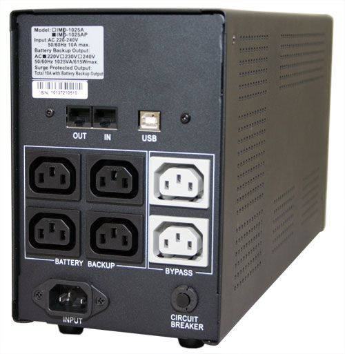 Powercom Back-UPS IMPERIAL, Line-Interactive, 2000VA/1200W, Tower, 6*IEC320-C13 (2 surge & 4 batt), USB (671480)