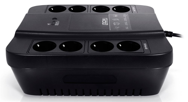 Powercom Back-UPS SPIDER, OffLine, 650VA/390W, Tower, 8xSchuko outlets (4 surge & 4 batt) (332714) арт. SPD-650N