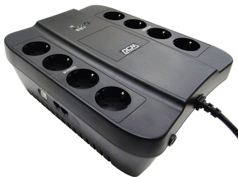 Powercom Back-UPS SPIDER, Line-Interactive, 850VA/510W, Tower, 8xSchuko outlets (4 surge & 4 batt), USB (688276) арт. SPD-850U