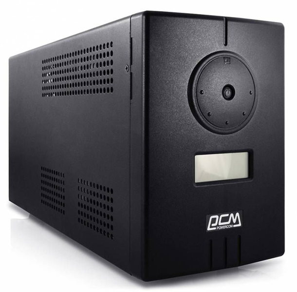 Powercom Infinity, Line-Interactive, 500VA/300W, Tower, 2xSchuko, LCD, USB, без встроенных батарей (314811) арт. INF-500