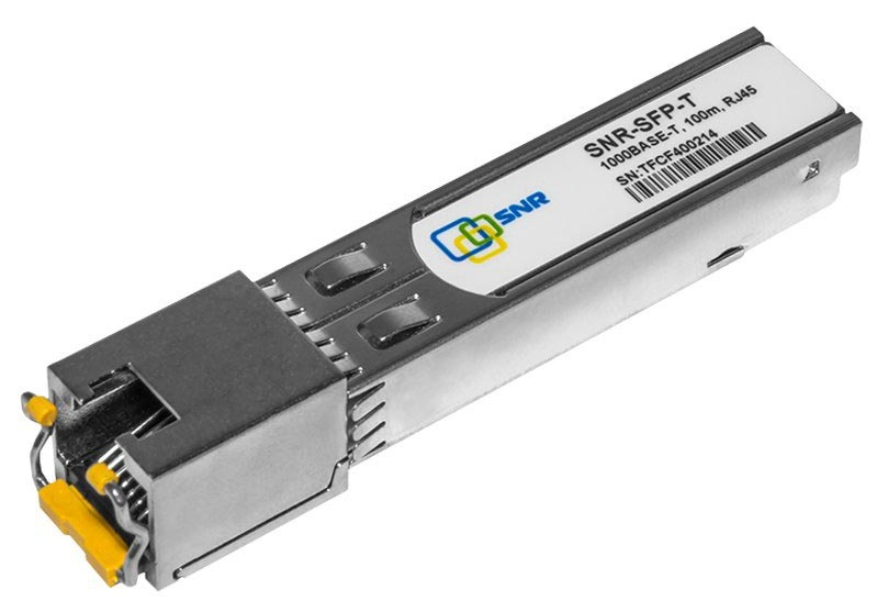 SNR SNR-SFP-T Модуль SFP 1000Base-T, разъем RJ-45, дальность до 100м.