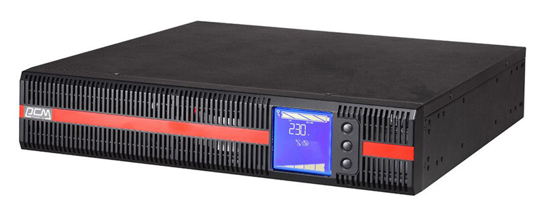 Powercom MACAN SE, On-Line, 1000VA/1000W, Rack/Tower, 8*IEC320-C13, LCD, Serial+USB, SmartSlot, подкл. доп. Батарей (1076118)