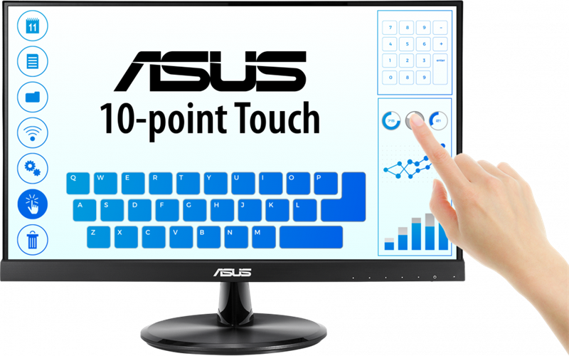 ASUS 21,5" VT229H IPS Touch 1920x1080 75Hz 5ms 250cd D-SUB HDMI USB MM Black
