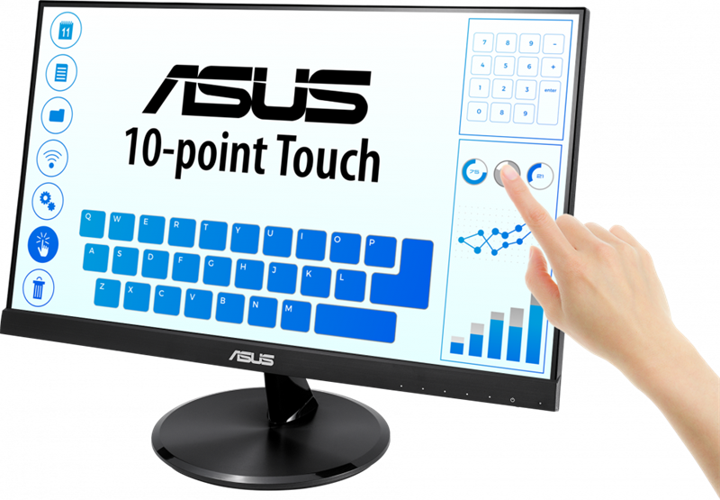 ASUS 21,5" VT229H IPS Touch 1920x1080 75Hz 5ms 250cd D-SUB HDMI USB MM Black
