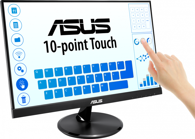 Монитор ASUS 21,5" VT229H IPS Touch 1920x1080 75Hz 5ms 250cd D-SUB HDMI USB MM Black