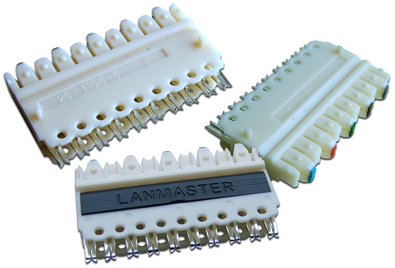 Блок 5-парный 110 типа для кросса LANMASTER арт. LAN-S110C-5