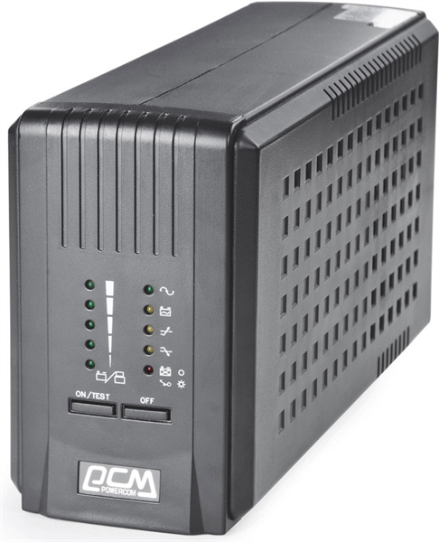 Powercom Smart King Pro+ SPT-700, Line-Interactive, 700VA/560W, Tower, 5*IEC320-C13 (2 surge & 3 batt), black (1154033) арт. SPT-700-II