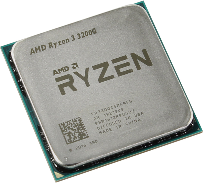 CPU AMD Ryzen 3 3200G, 4/4, 3.6-4.0GHz, 384KB/2MB/4MB, AM4, 65W, Radeon Vega 8, OEM, 1 year арт. YD3200C5M4MFH