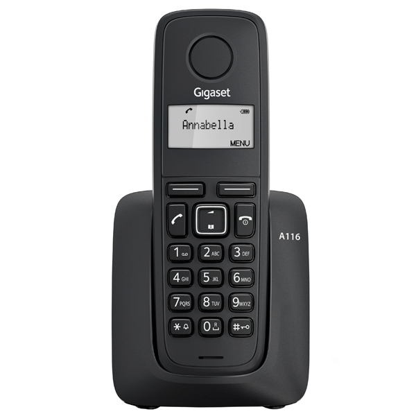Телефонный аппарат GIGASET A116 RUS BLACK SYS