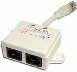 Y-адаптер, 1 телефонный и 1 компьютерный порт LANMASTER арт. TWT-Y-E2-U2