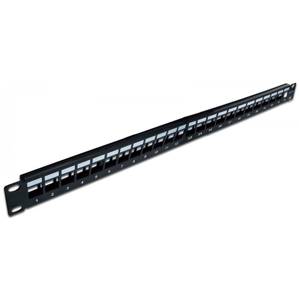Патч-панель TWT наборная, 24 порта, STP, 1U LANMASTER арт. TWT-PP24OK-STP