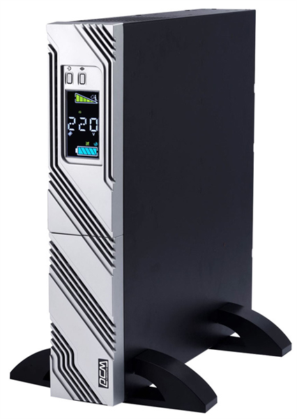 Powercom Smart-UPS SMART RT, Line-Interactive, 1500VA/1350W, Rack/Tower, 8*IEC320-C13 (8 batt), Serial+USB, SNMP Slot, подкл. доп. Батарей (1157679) арт. SRT-1500A LCD