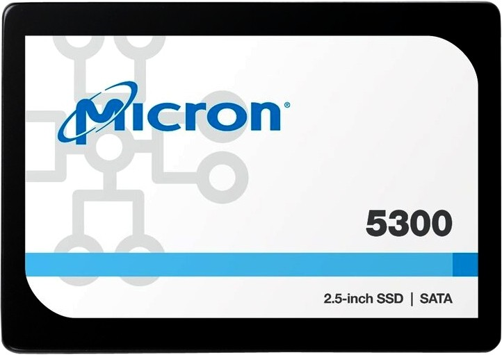 Micron 5300PRO 240GB SATA 2.5" 3D TLC R540/W310MB/s MTTF 3М 67000/40000 IOPS 657TBW SSD Enterprise Solid State Drive, 1 year, OEM арт. MTFDDAK240TDS-1AW1ZABYY