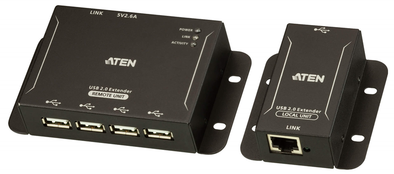 ATEN 4-Port USB 2.0 CAT 5 Extender (up to 50m) арт. UCE3250-AT-G