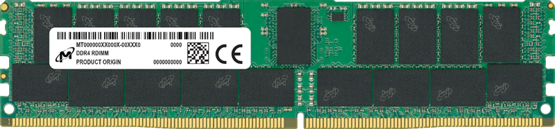 Оперативная память Micron DDR4 RDIMM 32GB 2Rx4 2933 MHz ECC Registered MTA36ASF4G72PZ-2G9  (Analog Crucial CT32G4RFD4293), 1 year