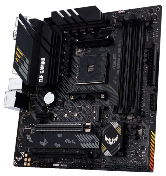 ASUS TUF GAMING B550M-PLUS, Socket AM4, B550, 4*DDR4, HDMI+DP, CrossFireX, SATA3 + RAID, Audio, 2,5Gb LAN, USB 3.2*8, USB 2.0*6, COM*1 header (w/o cable) mATX ; 90MB14A0-M0EAY0