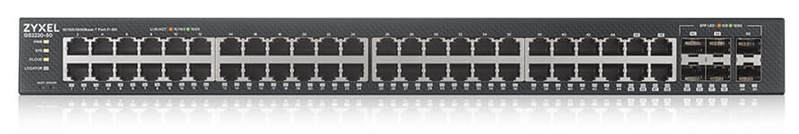 L2 Zyxel NebulaFlex Pro GS2220-50, rack 19", 44xGE, 4 комбо-порта (SFP/RJ-45), 2xSFP