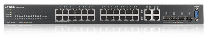 L2 Zyxel NebulaFlex Pro GS2220-28, rack 19", 24xGE, 4xCombo (SFP/RJ-45), бесшумный