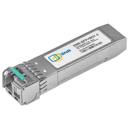SNR SNR-SFP+W37-3 Одноволоконный модуль, SFP+ WDM 10GBASE-LR/LW, разъем LC, рабочая длина волны Tx/Rx: 1330/1270нм, дальность до 3км (5dB).