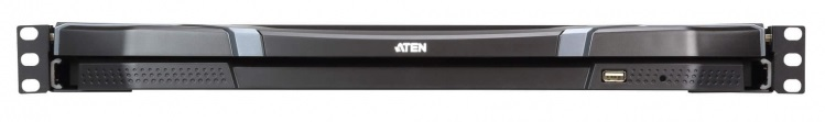 ATEN 1U Ultra Short Depth 18.5” Short Depth USB HDMI Single Rail LCD Console (1920 x 1080)