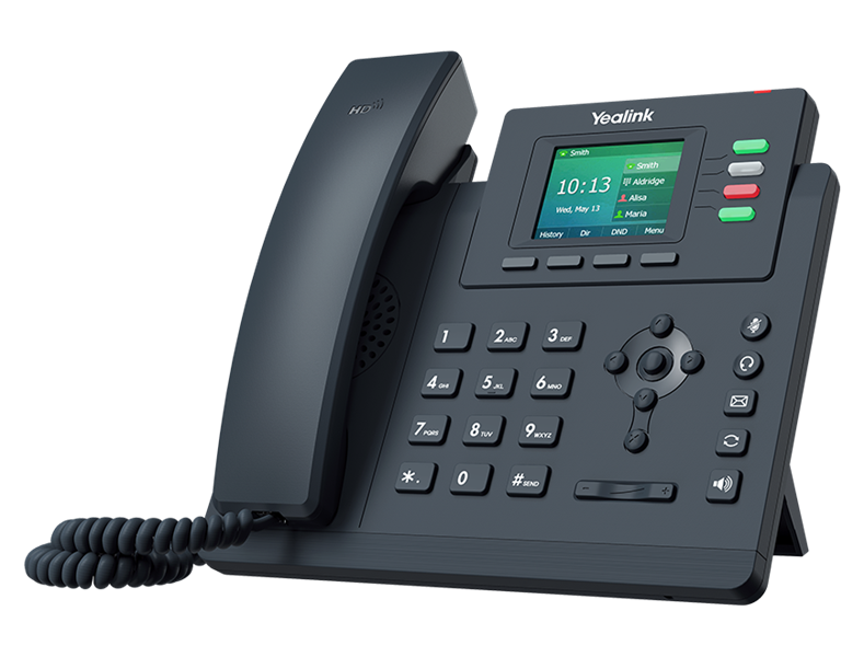 IP Телефон YEALINK SIP-T33G,  4 аккаунта, цветной LCD-экран 2.4" 320х240, PoE, GigE, шт. БП в комплекте