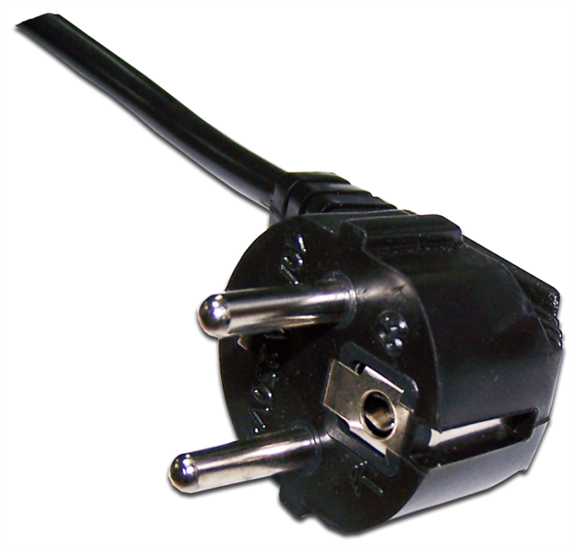 Шнур питания C13-Schuko угловая, 3х0.75, 220В, 10А, черный, 1 метр Lanmaster арт. LAN-PP13/SHA-1.0-BK
