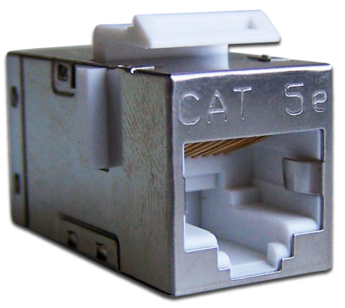 Повторитель портов RJ-45, экранированный, кат.5E, формата Keystone LANMASTER арт. LAN-KCP45S5E