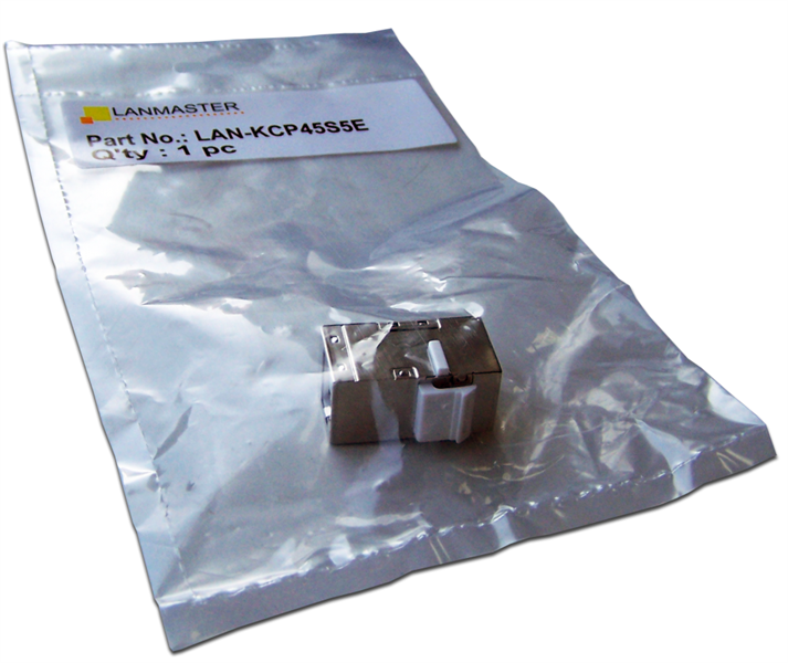 Повторитель портов RJ-45, экранированный, кат.5E, формата Keystone LANMASTER арт. LAN-KCP45S5E