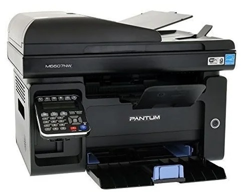 Pantum M6607NW, P/C/S/F (with handset), Mono laser, А4, 22 ppm (max 20000 p/mon), 600 MHz, 1200x1200 dpi, 256 MB RAM, ADF35, paper tray 150 pages, USB, LAN, WiFi, start. cartridge 1600 pages