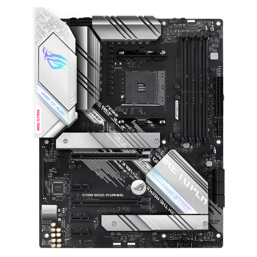 ASUS ROG STRIX B550-A GAMING, Socket AM4, B550, 4*DDR4, HDMI+DP, CrossFireX, SATA3 + RAID, Audio, 2,5Gb LAN, USB 3.2*8, USB 2.0*6, ATX ; 90MB15J0-M0EAY0