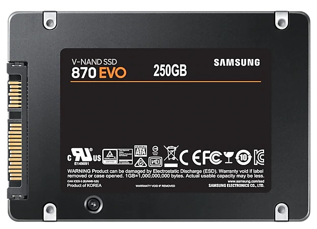 Твердотельный накопитель Samsung 870 EVO 250GB SATA III