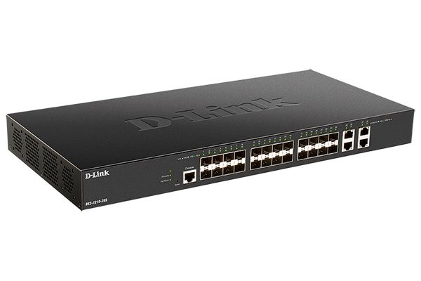 D-Link PROJ Настраиваемый L2+ коммутатор, 24x10GBase-X SFP+, 4x10GBase-T, CLI, консольный порт RJ-45 арт. DXS-1210-28S/A1A