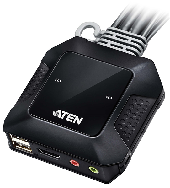 ATEN 2-Port USB 4K HDMI Cable KVM Switch