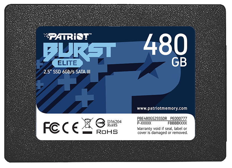 Твердотельный накопитель Patriot Burst Elite 480GB SATA III 2.5"